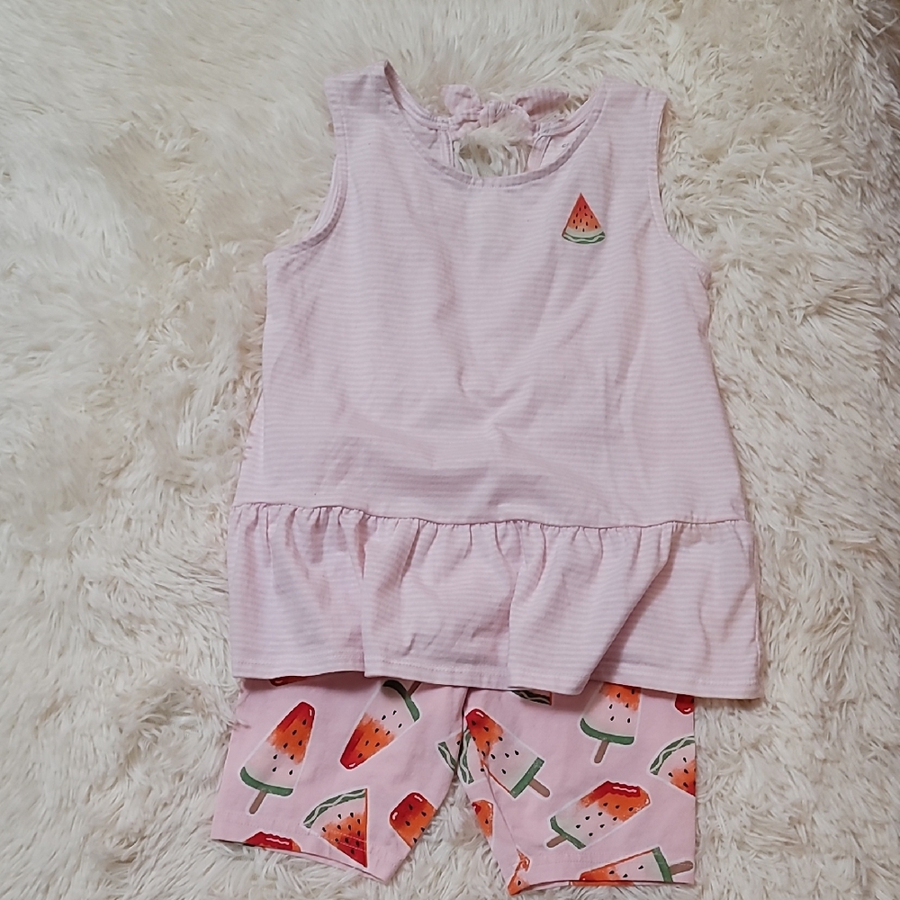 Carter's,Pink Watermelon Print Outfit, Kids, Size 8, Girls,